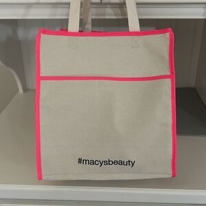 MACYS Canvas Tote Bag NWOT